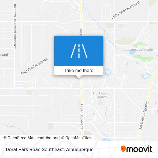 Doral Park Road Southeast map