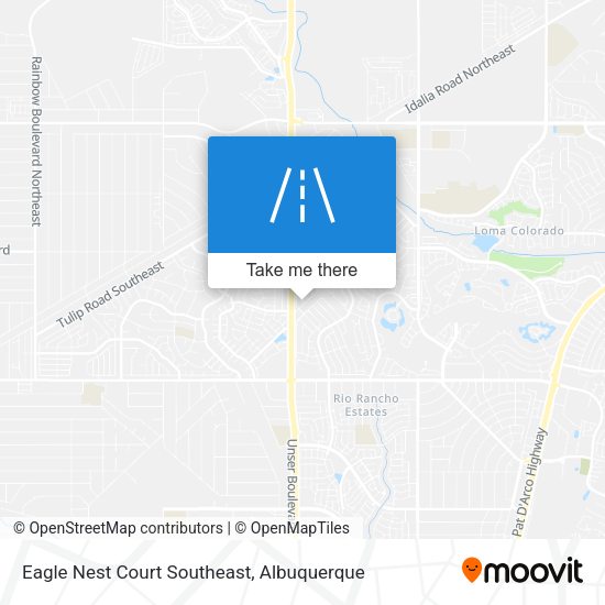 Mapa de Eagle Nest Court Southeast