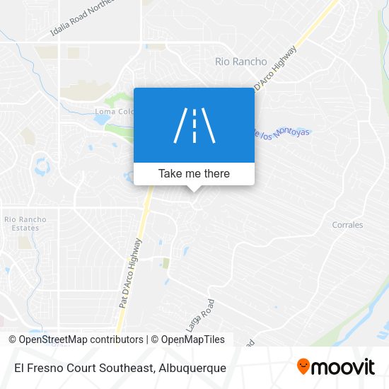 El Fresno Court Southeast map