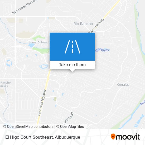 Mapa de El Higo Court Southeast