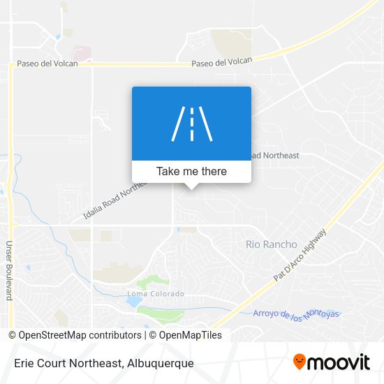 Erie Court Northeast map