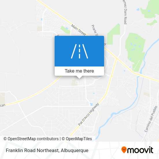 Franklin Road Northeast map