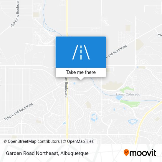 Garden Road Northeast map