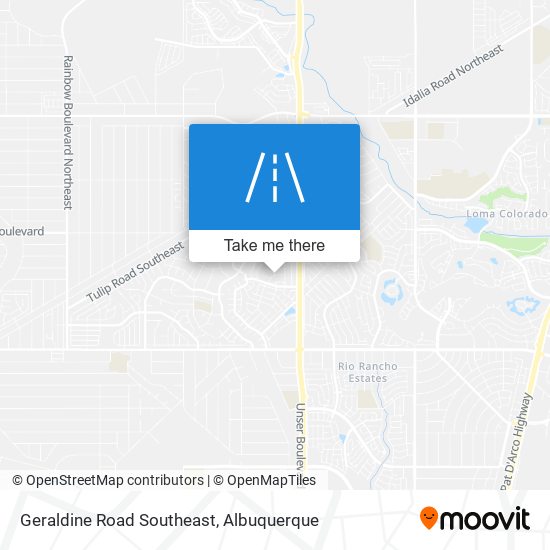 Geraldine Road Southeast map