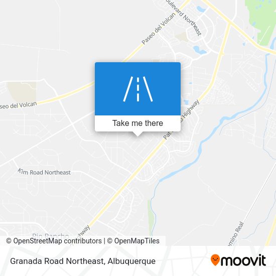 Granada Road Northeast map