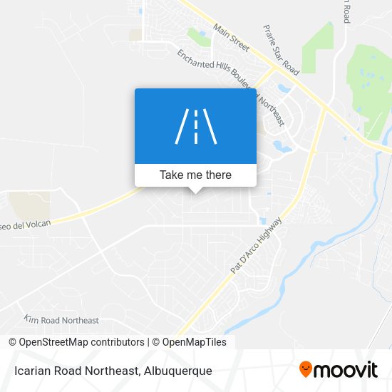 Mapa de Icarian Road Northeast