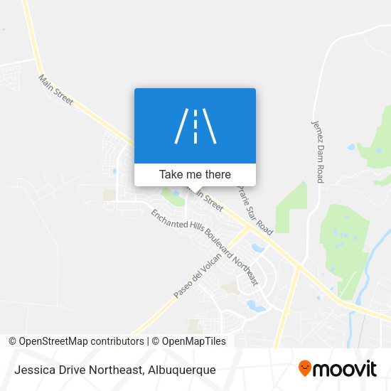 Jessica Drive Northeast map