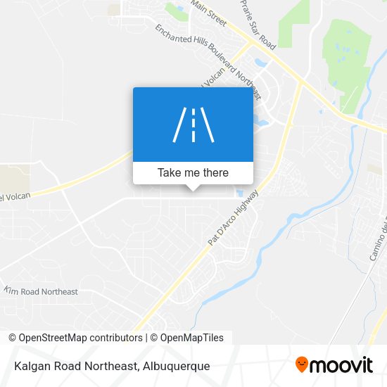 Mapa de Kalgan Road Northeast