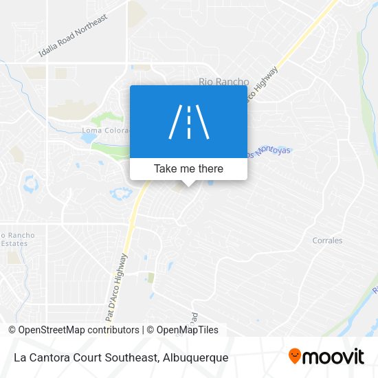 La Cantora Court Southeast map