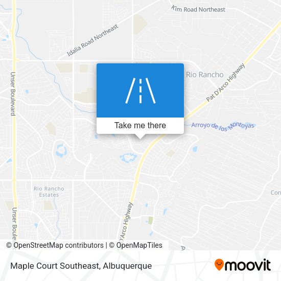 Mapa de Maple Court Southeast