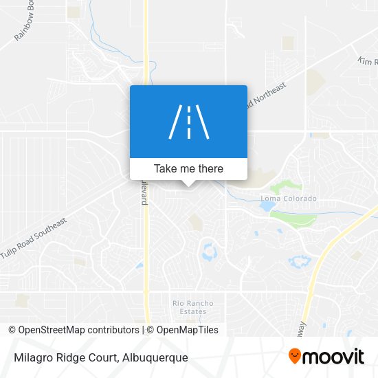 Mapa de Milagro Ridge Court