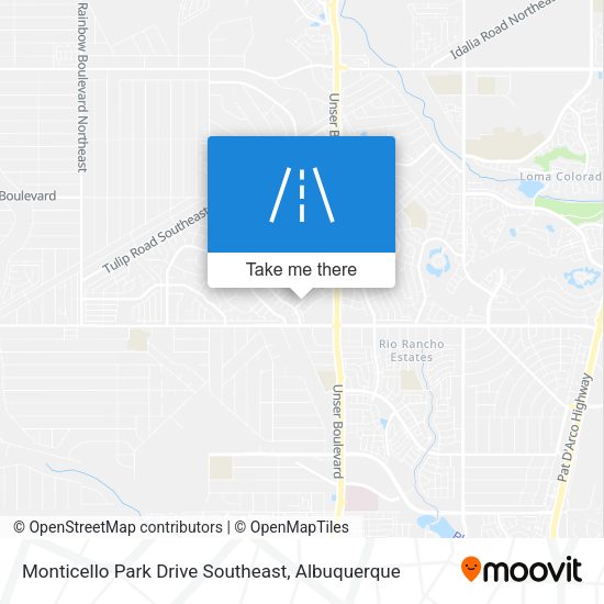 Mapa de Monticello Park Drive Southeast
