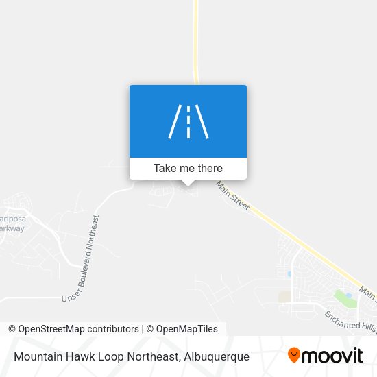 Mapa de Mountain Hawk Loop Northeast