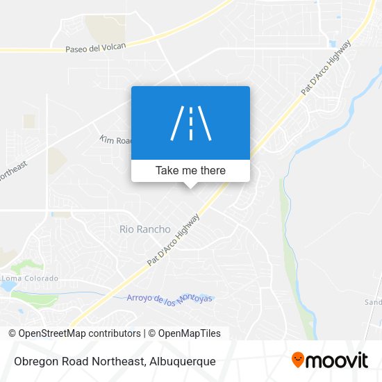 Mapa de Obregon Road Northeast
