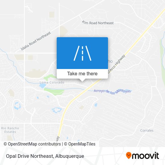 Opal Drive Northeast map
