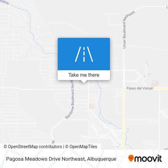 Pagosa Meadows Drive Northeast map