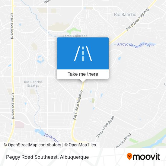 Mapa de Peggy Road Southeast