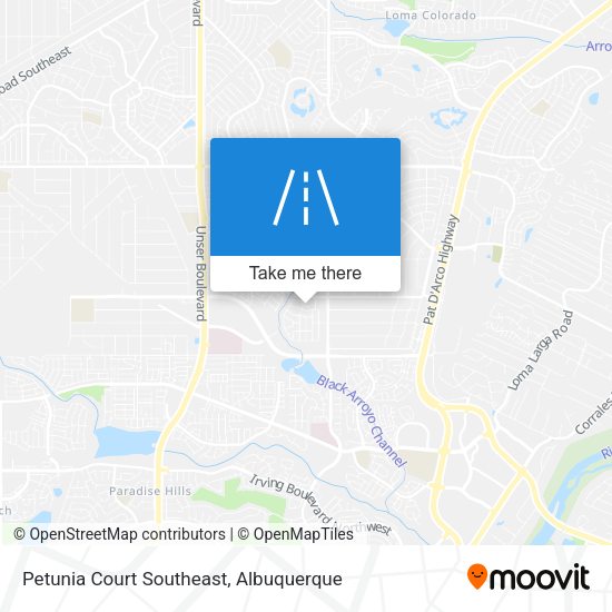 Petunia Court Southeast map