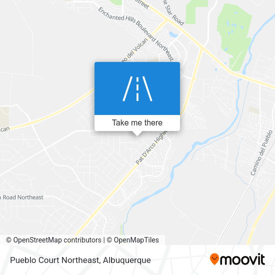 Pueblo Court Northeast map