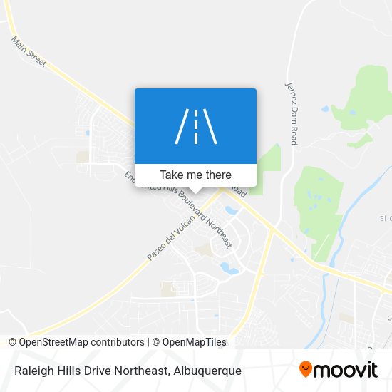 Mapa de Raleigh Hills Drive Northeast