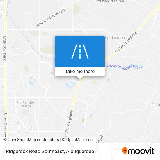 Ridgerock Road Southeast map