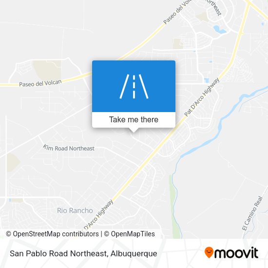 Mapa de San Pablo Road Northeast