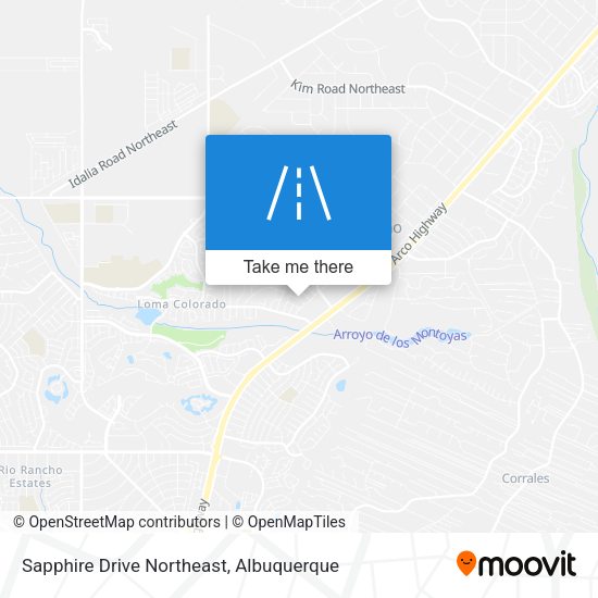 Sapphire Drive Northeast map