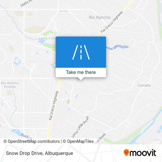 Snow Drop Drive map