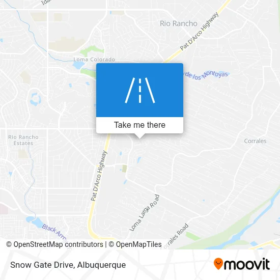 Snow Gate Drive map