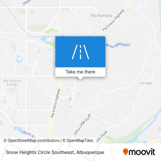 Snow Heights Circle Southeast map