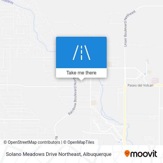 Mapa de Solano Meadows Drive Northeast