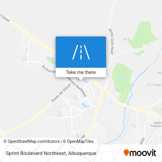 Sprint Boulevard Northeast map