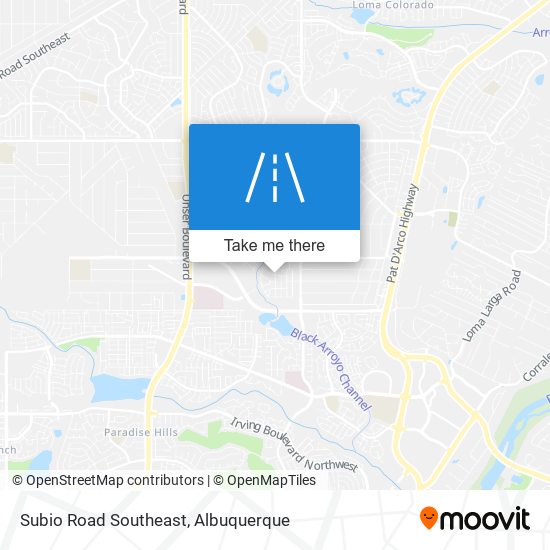 Subio Road Southeast map