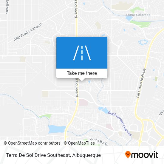 Terra De Sol Drive Southeast map