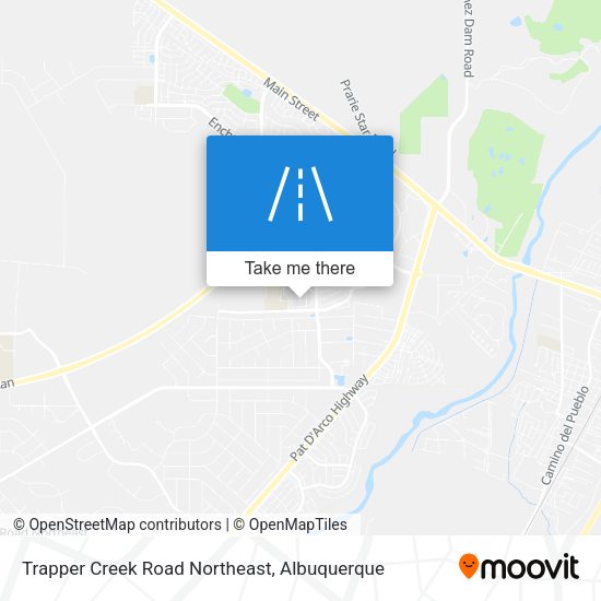 Mapa de Trapper Creek Road Northeast