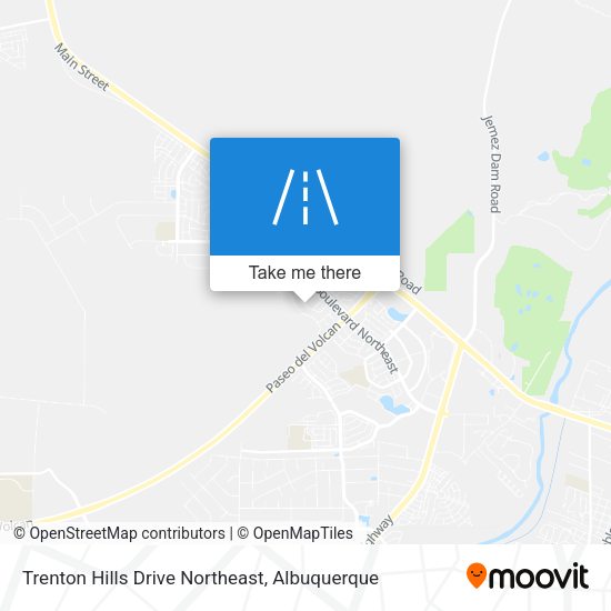 Trenton Hills Drive Northeast map