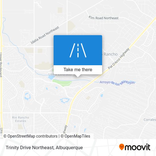 Trinity Drive Northeast map