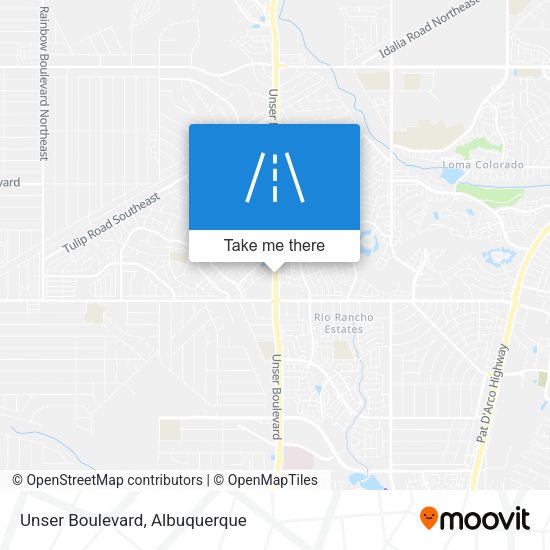 Mapa de Unser Boulevard