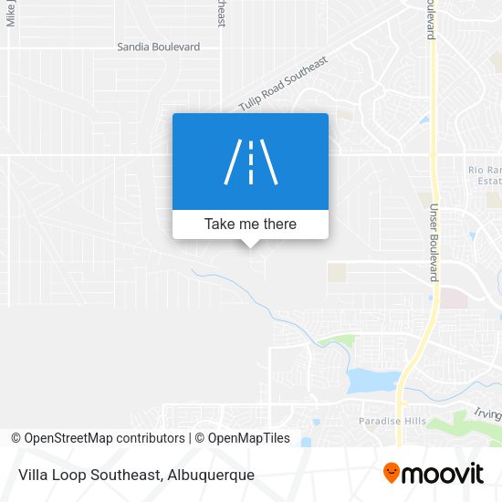 Villa Loop Southeast map