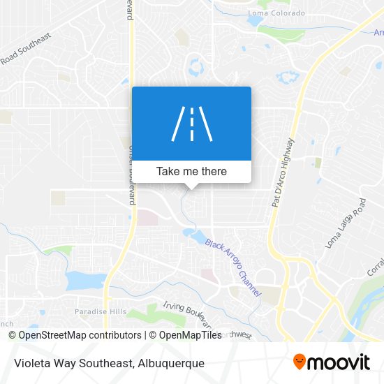 Violeta Way Southeast map