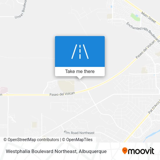 Westphalia Boulevard Northeast map