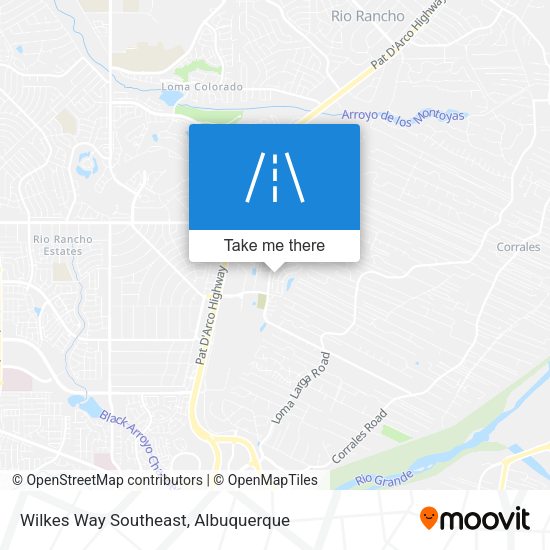 Wilkes Way Southeast map