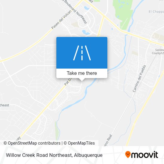 Mapa de Willow Creek Road Northeast
