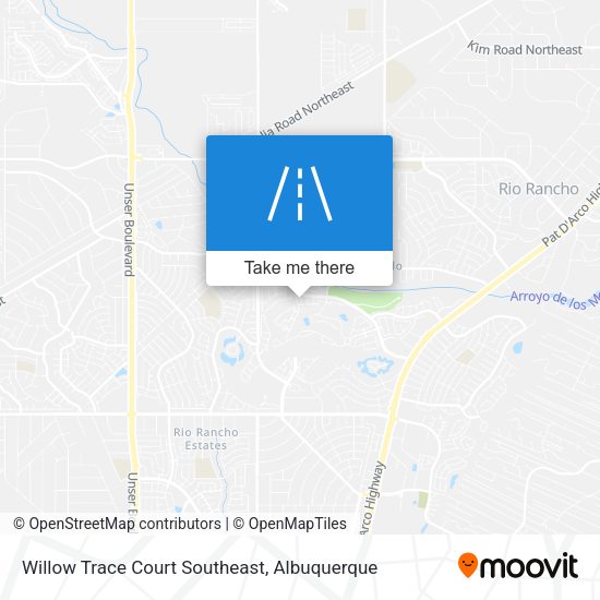 Willow Trace Court Southeast map