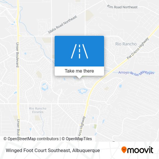 Winged Foot Court Southeast map