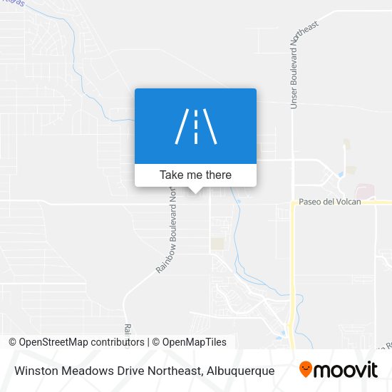 Winston Meadows Drive Northeast map