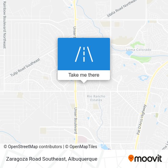 Mapa de Zaragoza Road Southeast