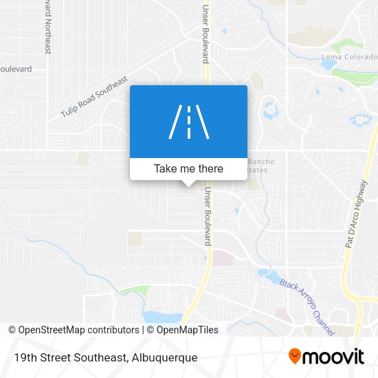 Mapa de 19th Street Southeast