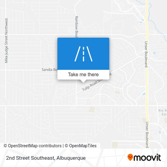 2nd Street Southeast map