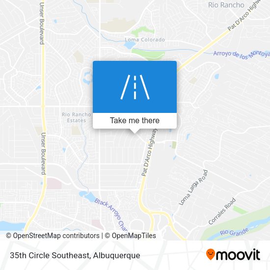 35th Circle Southeast map